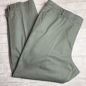Talbots Perfect Crop Chino Pants Sz 14 Career Workwear Office Preppy NEW NWOT😍